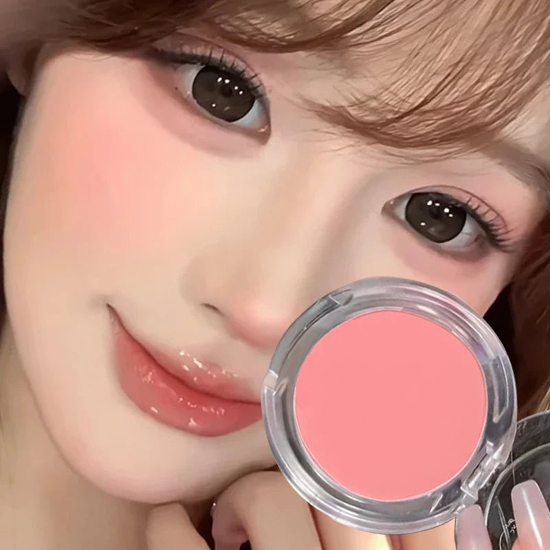 Waterproof Matte Cheek Color Makeup Blush Powder with Brightening & Contouring