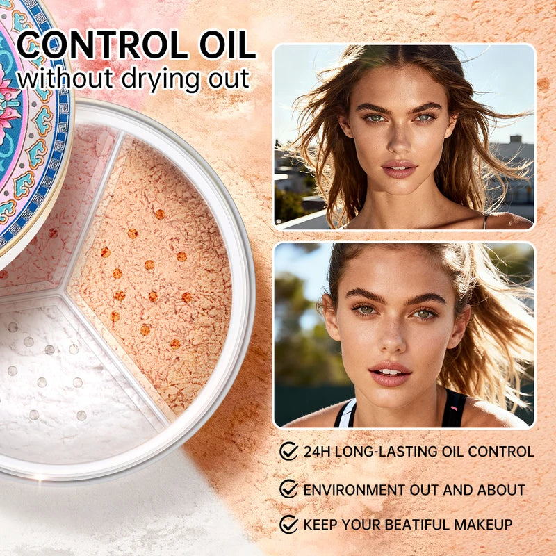 Loose Setting Powder for Oil Control & Poreless Finish - Suitable for All Skin Tones