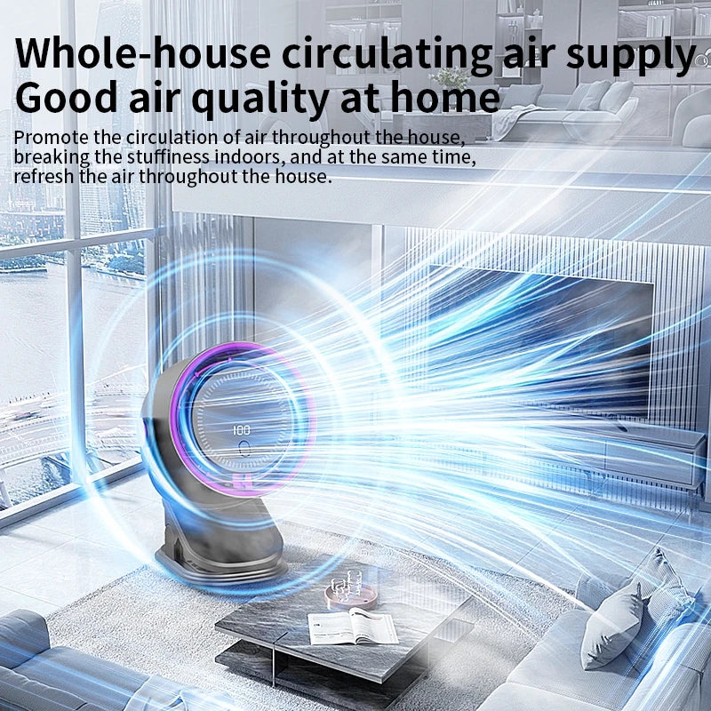 Mini Clip Fan with 3-in-1 Turbo High-Speed Circulating Fan - Adjustable & Portable