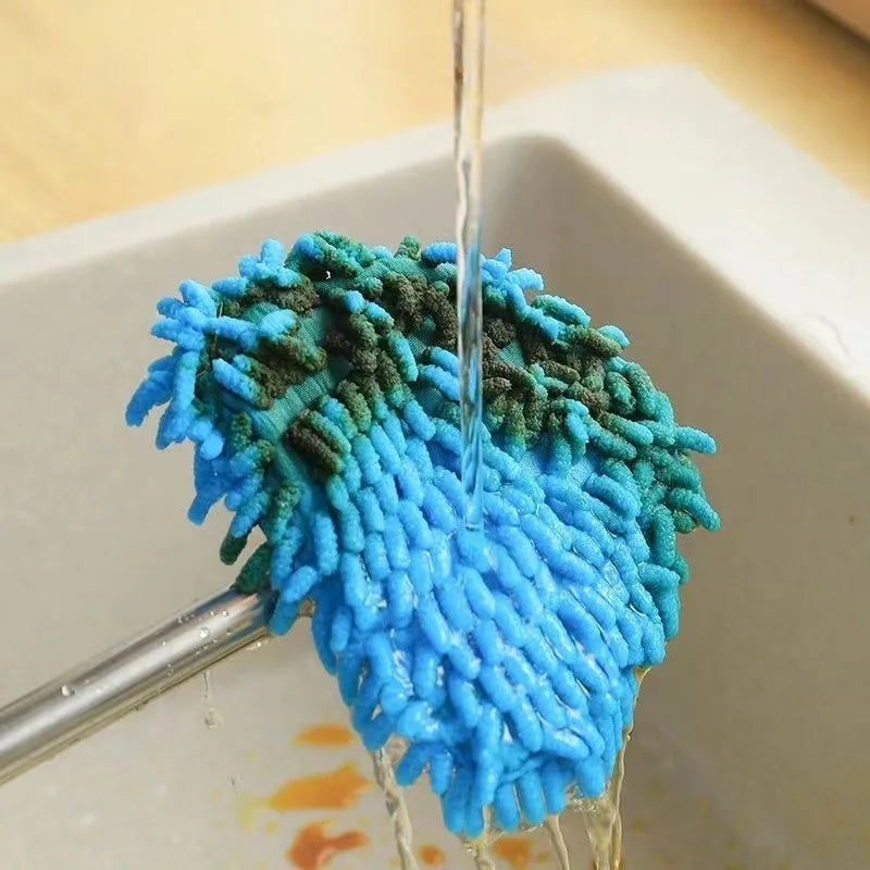 Triangle Retractable Wall Mop for Ceiling & Floor Cleaning Dust Removal Small Home Tool