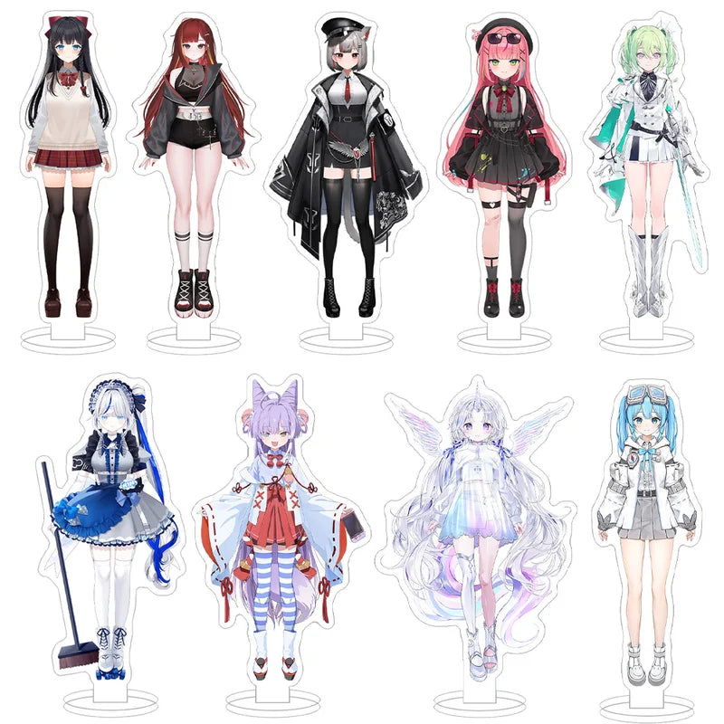 Anime Acrylic Stand Figures Collection - VTuber, Hina, Shirayuki & More