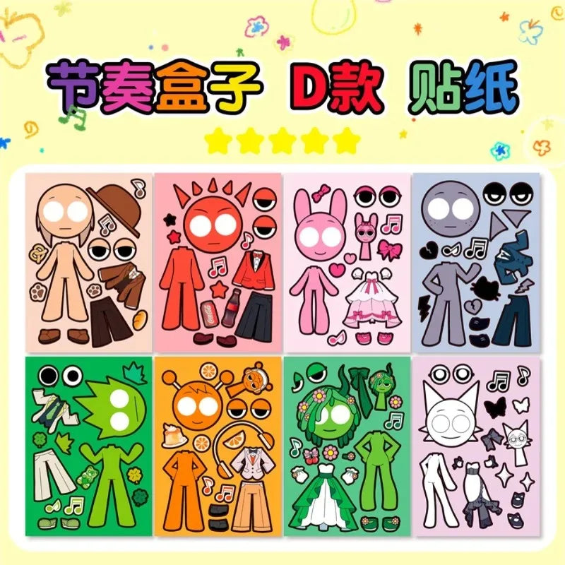 DIY Cartoon Puzzle Stickers Pack for Kids Creative Art & Craft Toys