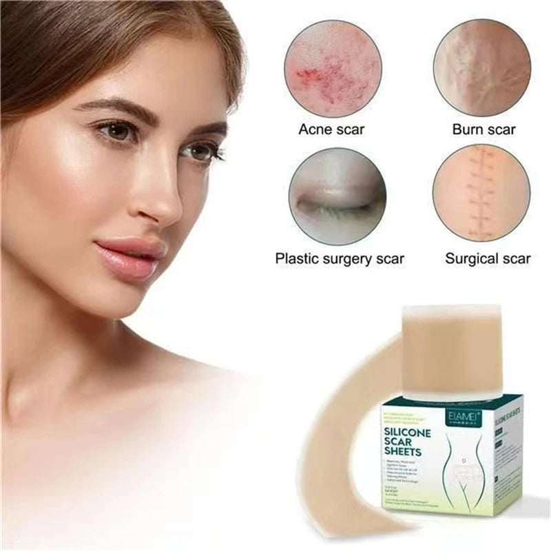 Reusable Silicone Scar Sheets for Keloid & Surgical Scars - Waterproof & Hypoallergenic