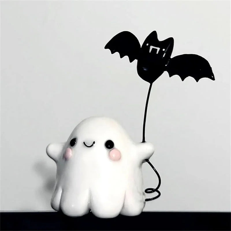 Halloween Ghost Bat Ornaments - Cute Desktop Party Decorations & Gifts