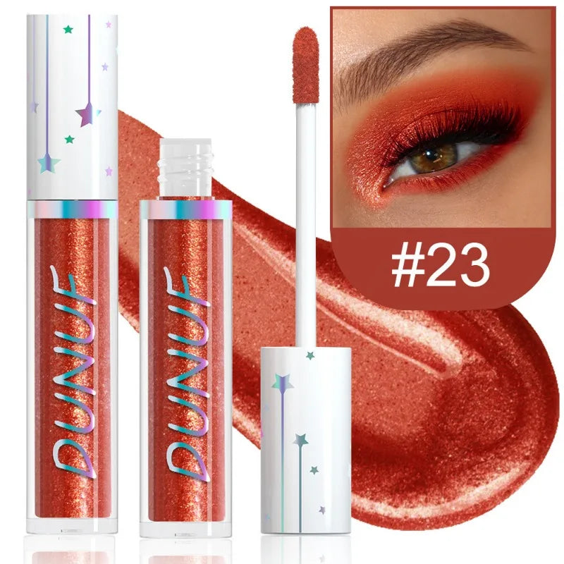 24-Color Liquid Eyeshadow Stick Metallic Glitter Waterproof Stage Makeup