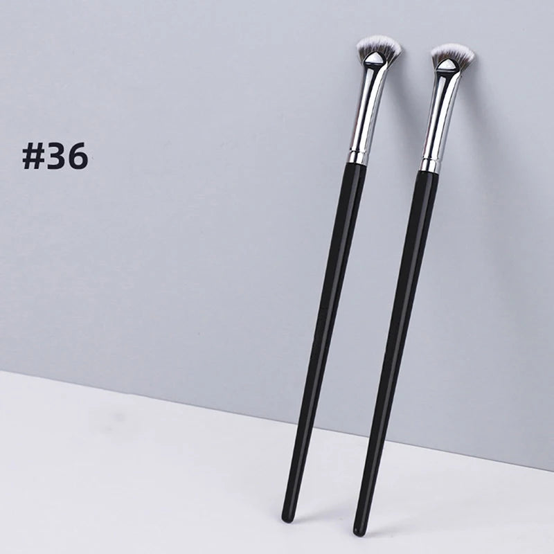 Fan-Shaped Eyelash Brush for Precise Mascara and Eyelash Makeup Application