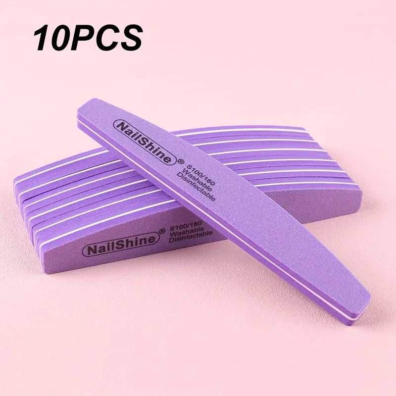 Professional Double-Sided Nail Buffer Block Set for Manicure & Pedicure