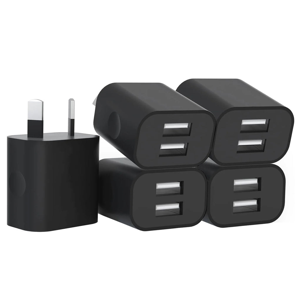 Universal Travel USB Wall Charger 5V 2A Dual Port Power Adapter AU Plug