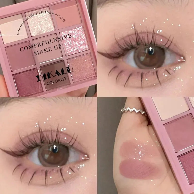 Eyeshadow Palette with Metallic Finish - 8+ Colors for Glam Makeup, Spring & Summer Collection