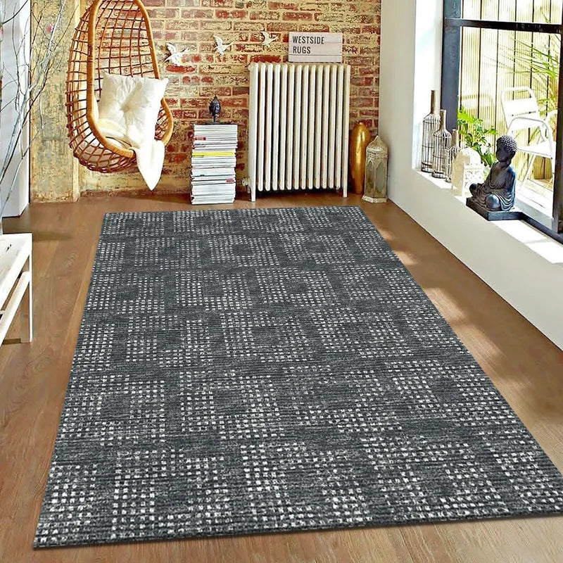 Nordic Style Retro Living Room Carpet - Non-Slip Sofa & Bedside Rug