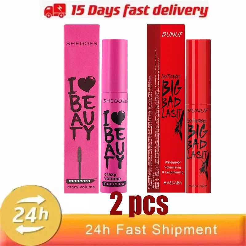Waterproof 5D Lengthening Mascara with Volume & Curl for Long-Lasting Eye Makeup