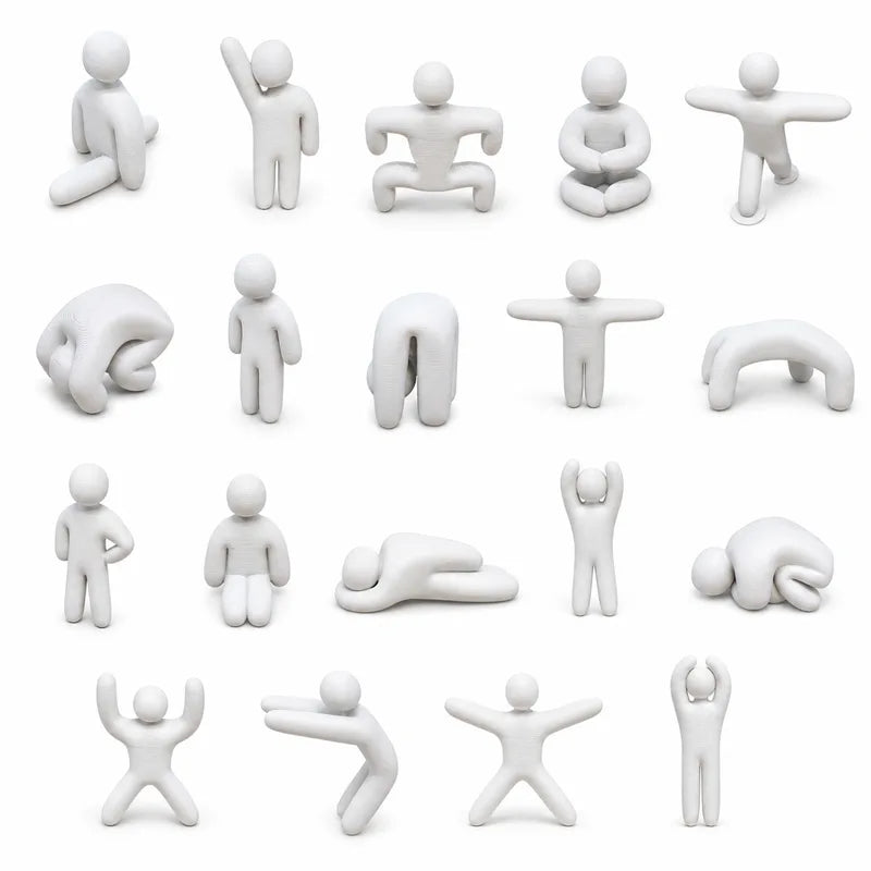 Paintable 3D Chameleon Figure with Multiple Poses - Decorative Statue