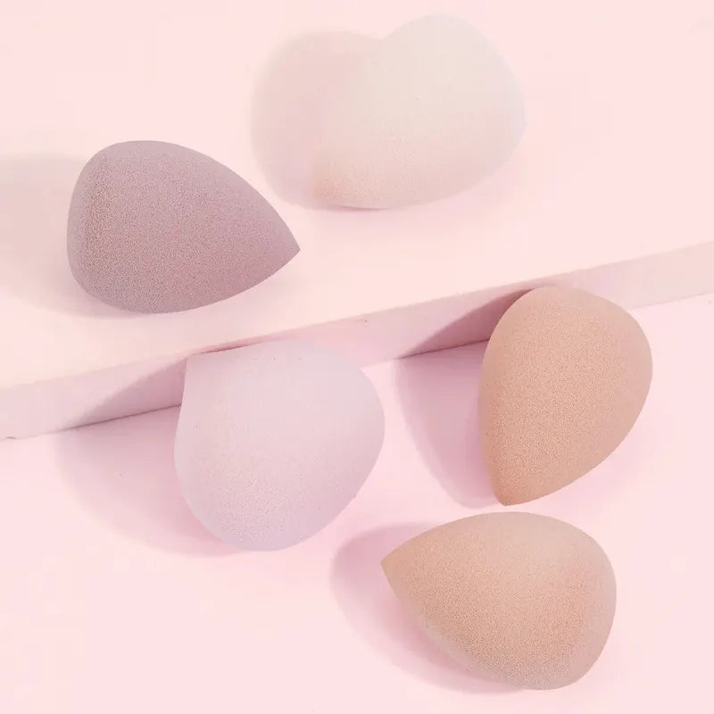 5PCS Makeup Sponge Blender Set for Foundation Concealer Powder and Cream - Multi-Color