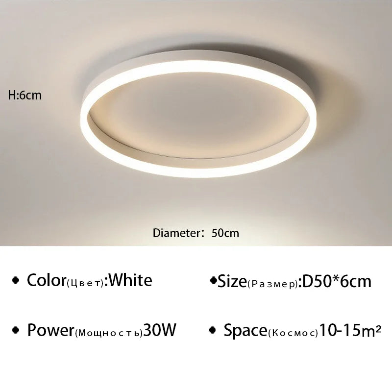 Modern LED Ceiling Lamp Chandelier for Living Dining Kitchen Bedroom - Indoor Light Fixture