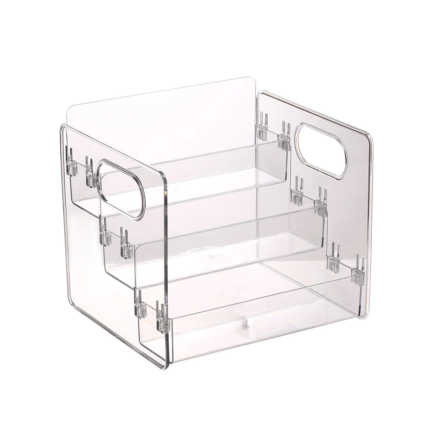 Portable Cosmetic Storage Box with Compartments - Large Capacity Skin Care & Perfume Organizer