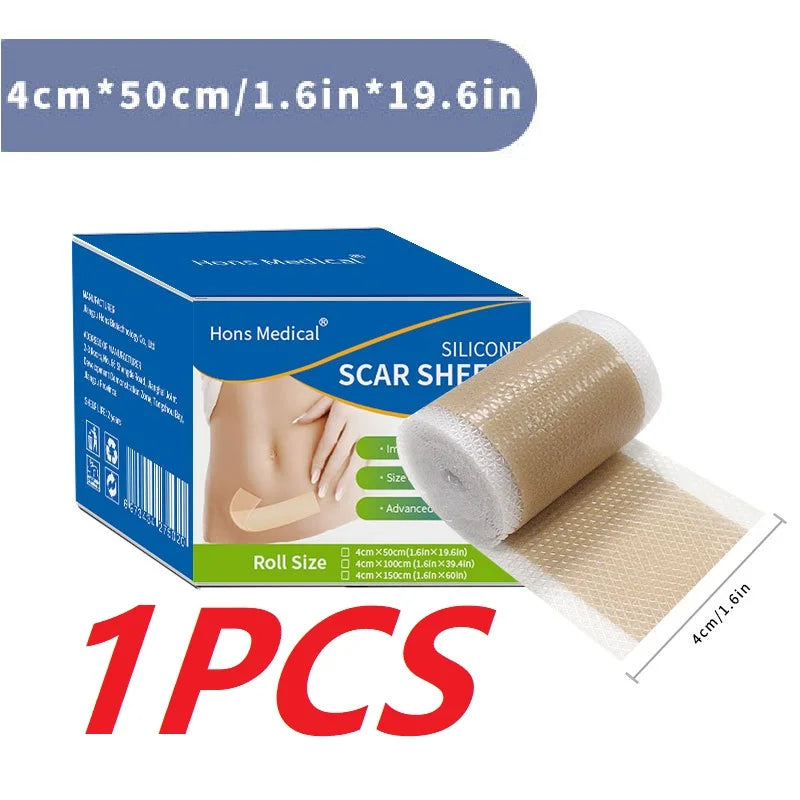 Scar Patches Silicone Gel Sheet Correctors for Skin Repair Self-Adhesive Burn & Wound Cover