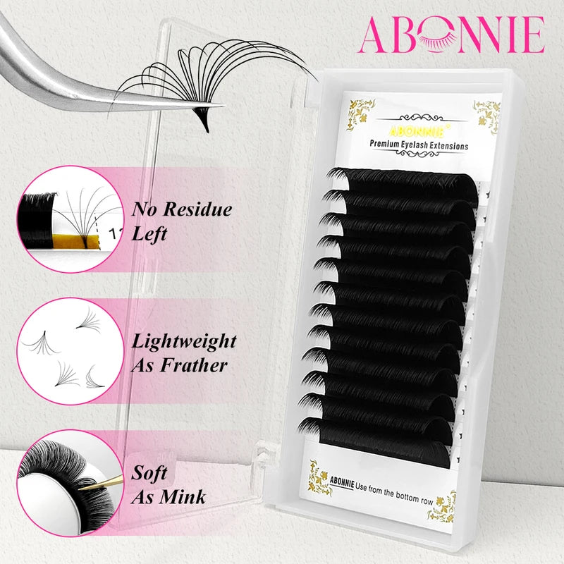 Auto Fan Lash Extensions Kit - Blooming Eyelashes, Easy Fanning, Mega Look