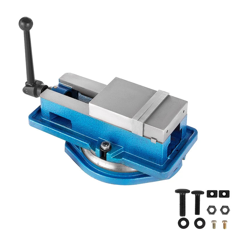 4-Inch Bench Clamp Vise with Swivel Base High Precision Milling Vise