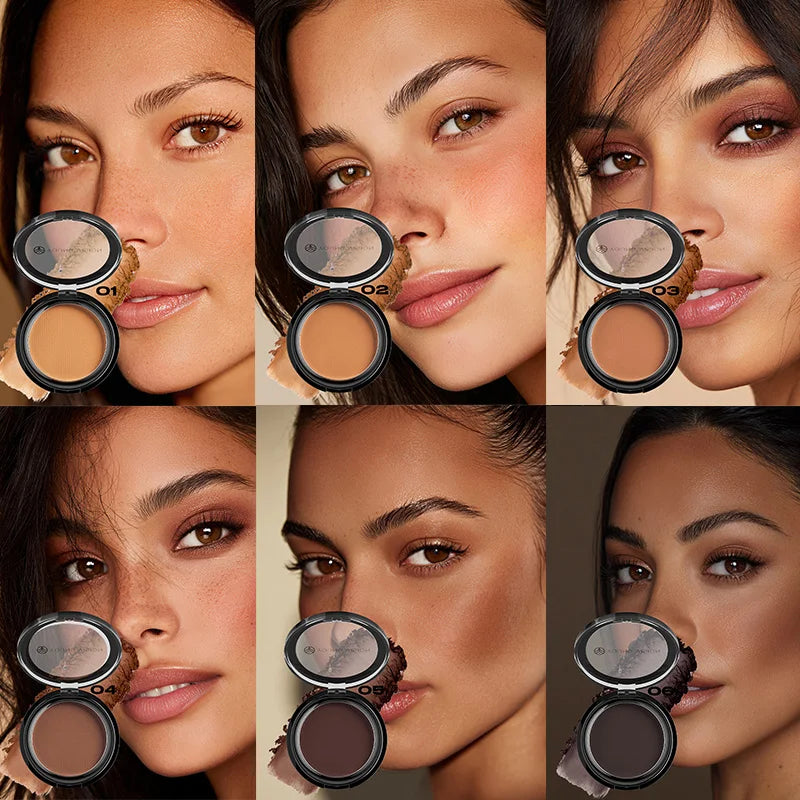 Matte Bronzer Powder Set - Natural Finish Contouring Makeup for Face & Body