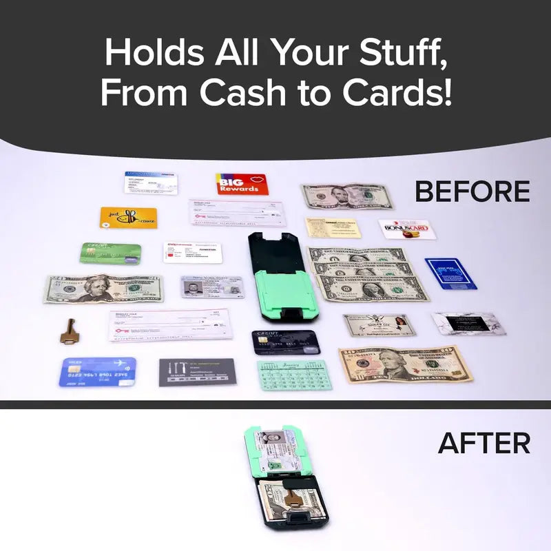 RFID Blocking Wallet for Men with Removable Money Clip - Slim, Crush-Resistant