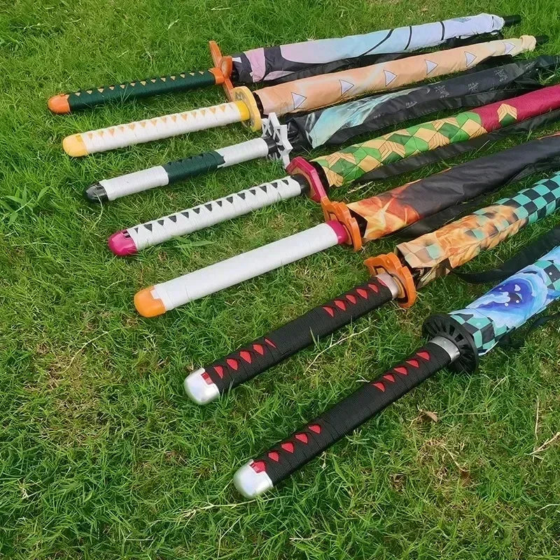 Demon Slayer Kimetsu No Yaiba Umbrella Katana - Anime Sword Design, Real Size