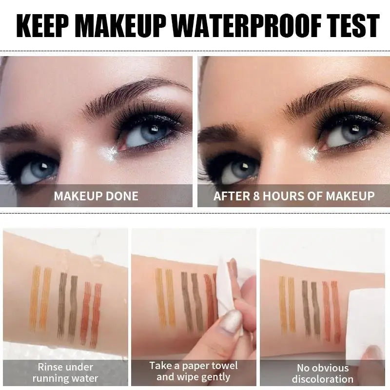 Waterproof Liquid Eyebrow Pen - Long-Lasting Microblading & Tattoo Makeup