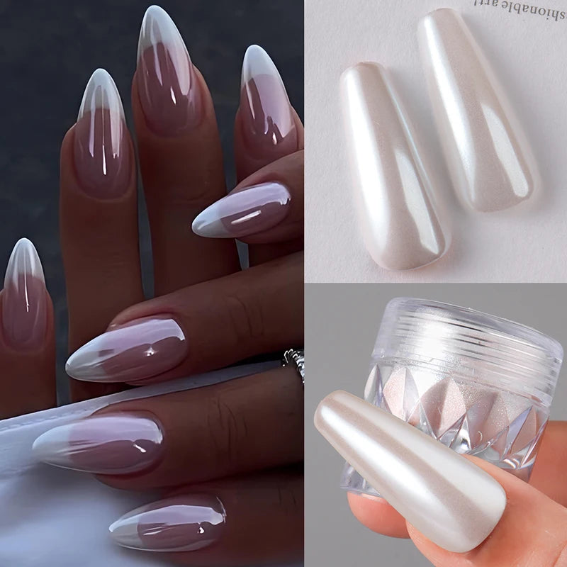 Mirror Nail Powder Set for Chrome & Fairy Pink Effects - Nail Art Decoration