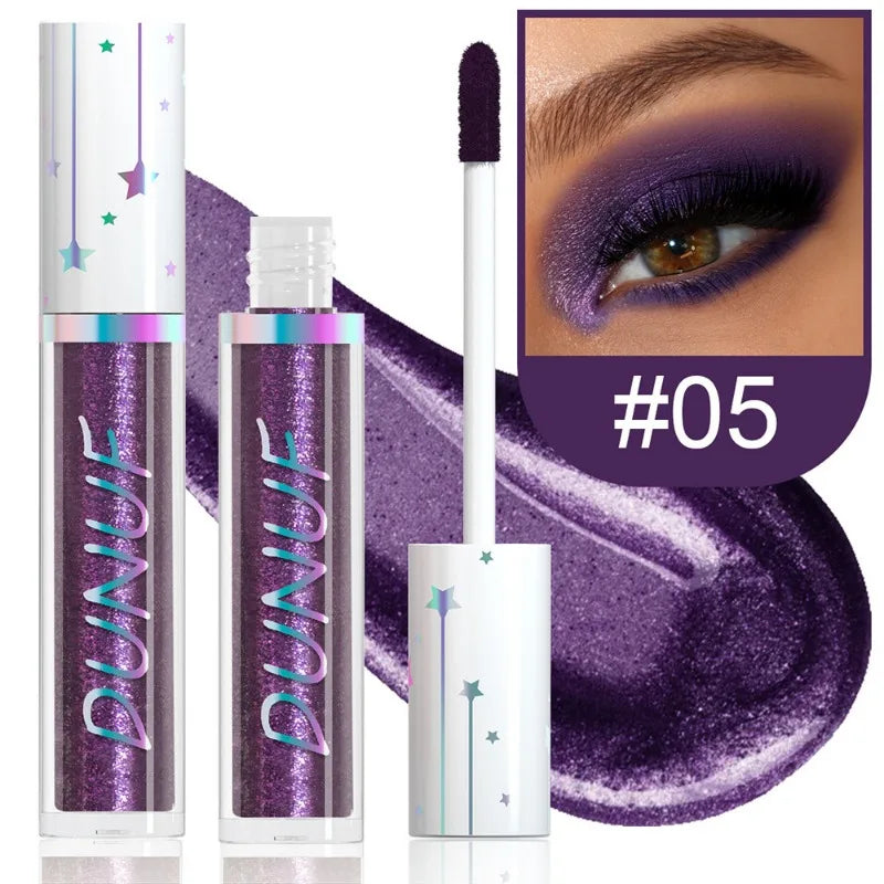 24-Color Liquid Eyeshadow Stick Metallic Glitter Waterproof Stage Makeup