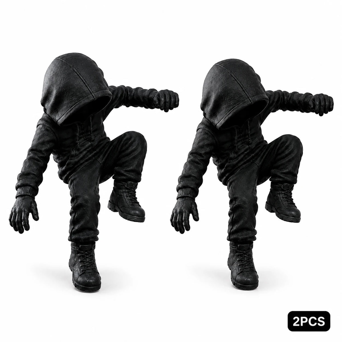 Hooded Climbing Monitor Edge Decor Figurine for Gaming & Office Setup