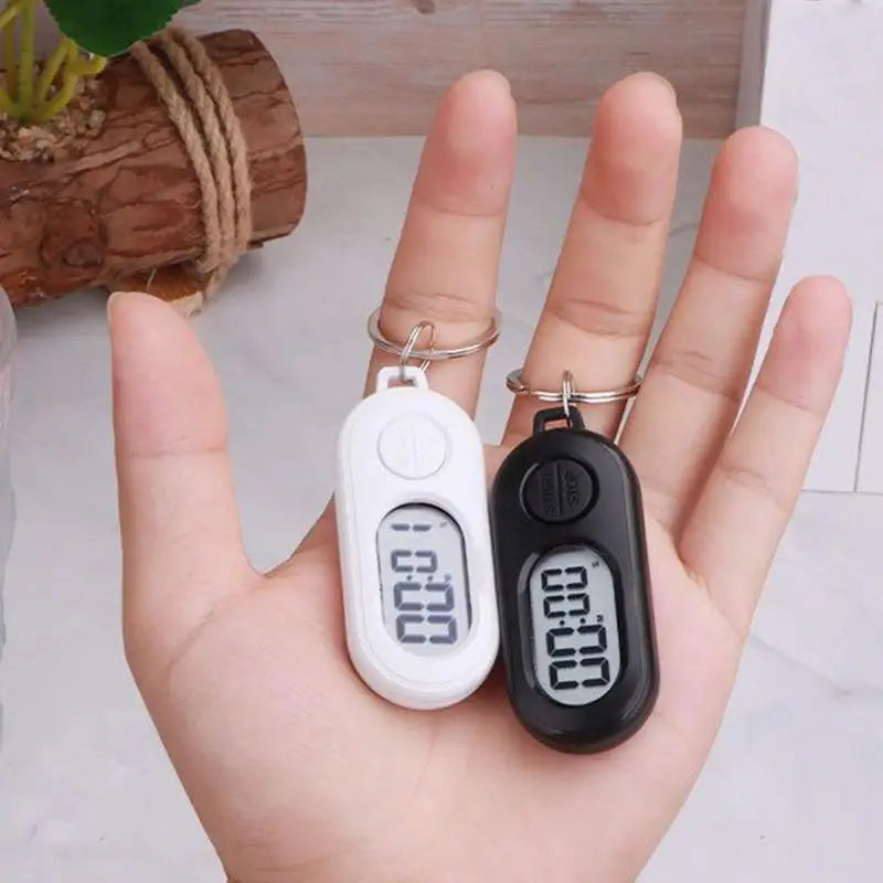 Digital Stopwatch Timer Keychain with LCD Screen Portable Countdown & Count-Up Timer