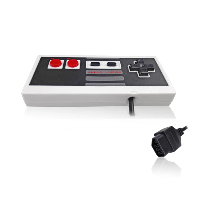Wired NES 8-Bit Game Controller for Classic Console - Joystick Game Pad