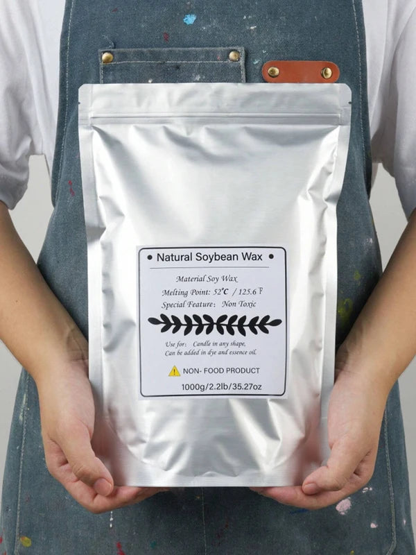Natural Soy Wax for Candle Making - Eco-Friendly Raw Material in Various Weights