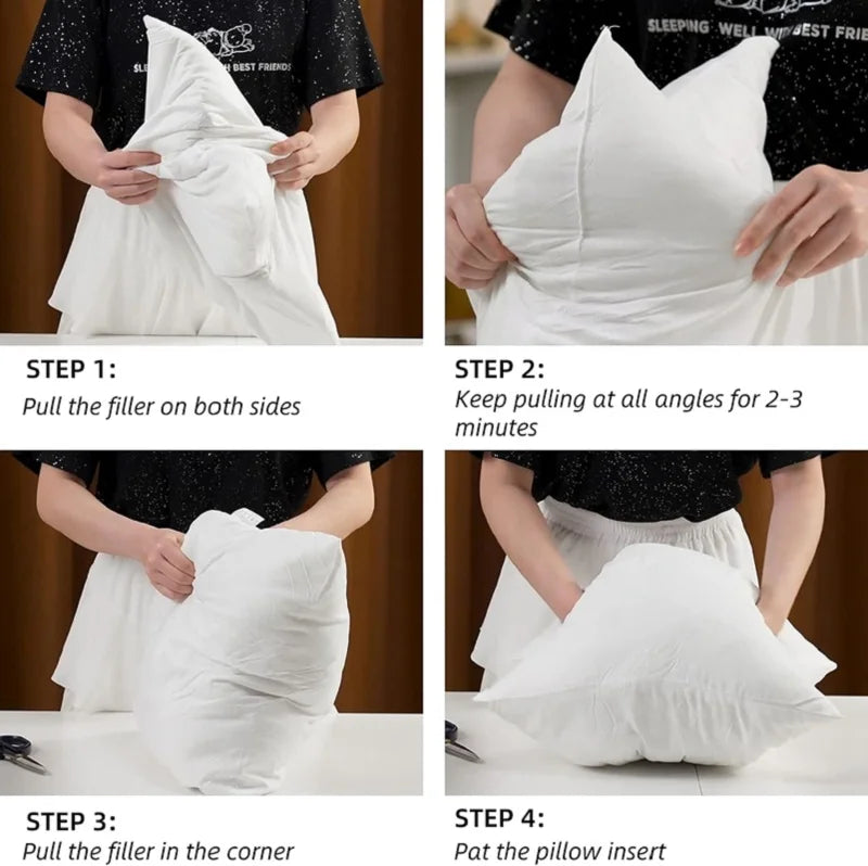 Standard Decorative Pillow Inserts - Multiple Sizes for Sofa & Bed