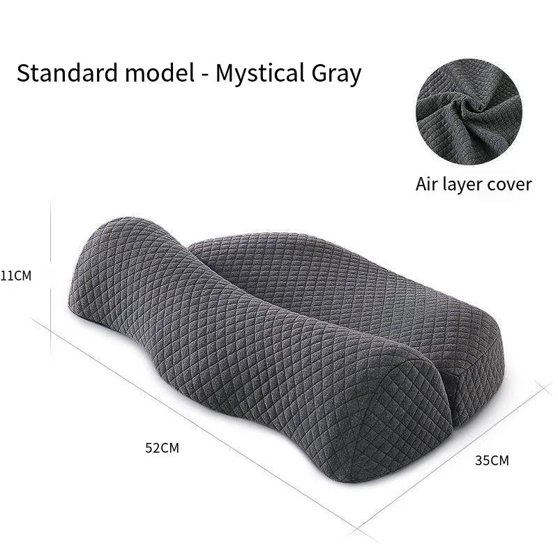 Ergonomic Cervical Pillow with Memory Foam Core for Neck Support and Fatigue Relief