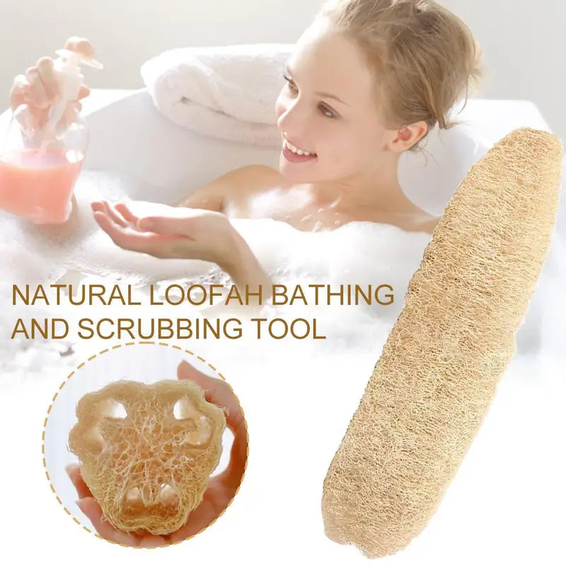 Natural Loofah Sponge for Exfoliating Body Wash & Scrubbing - Biodegradable