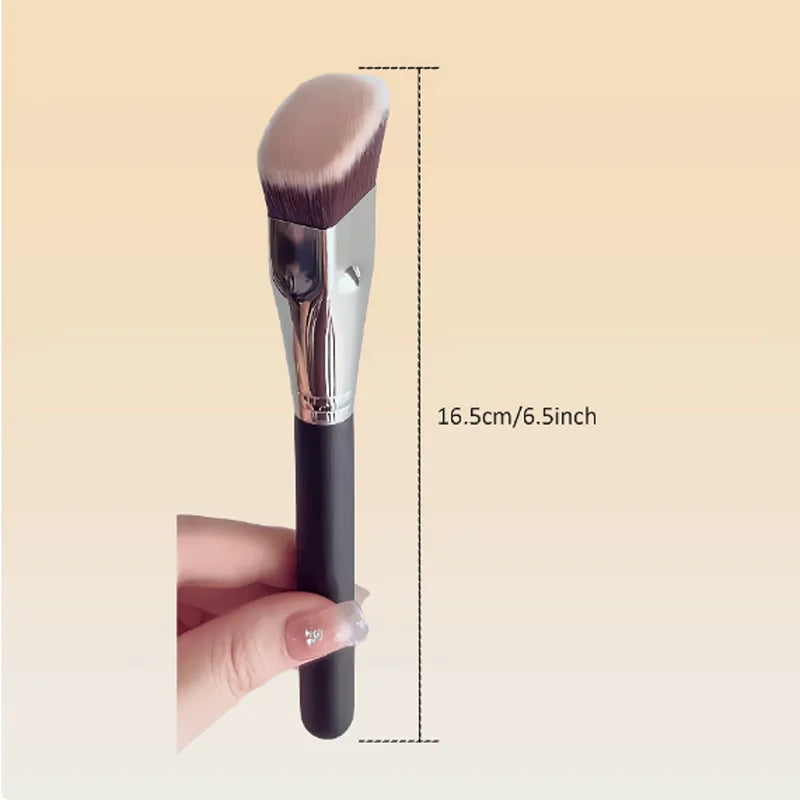 Professional Flat Head Foundation Makeup Brush - Contour Trapezoidal Tool