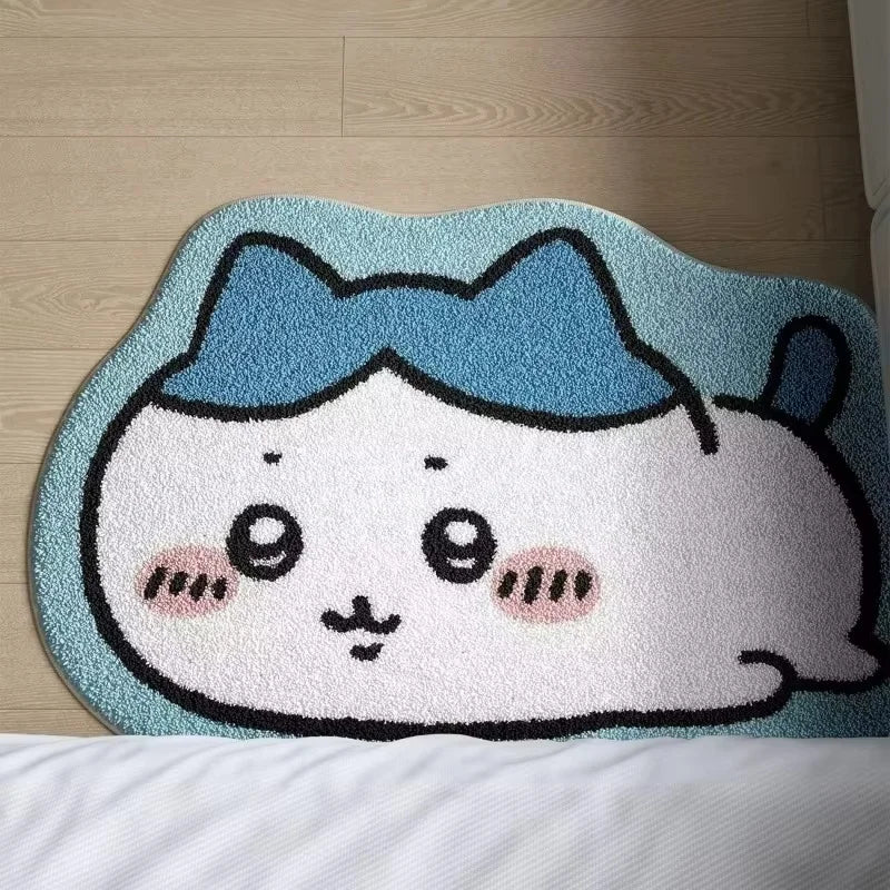 Kawaii Cartoon Plush Floor Mat - Non-Slip Bathroom Living Room Decor Carpet