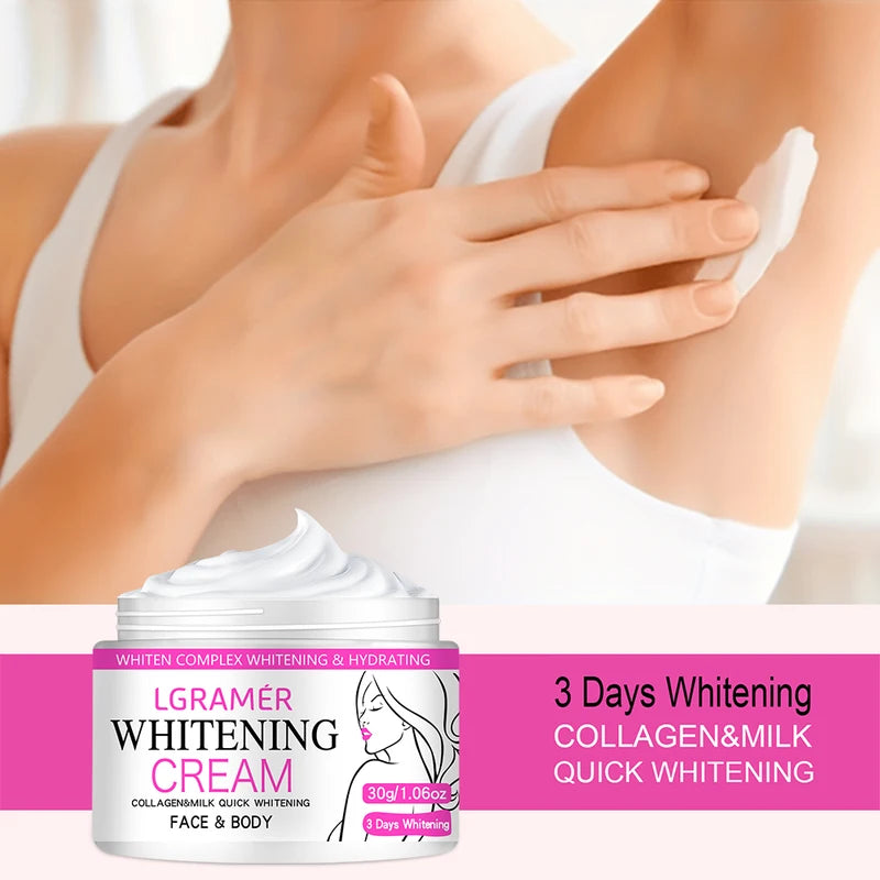 Whitening Face & Body Cream for Dark Spots Lightening Moisturizer