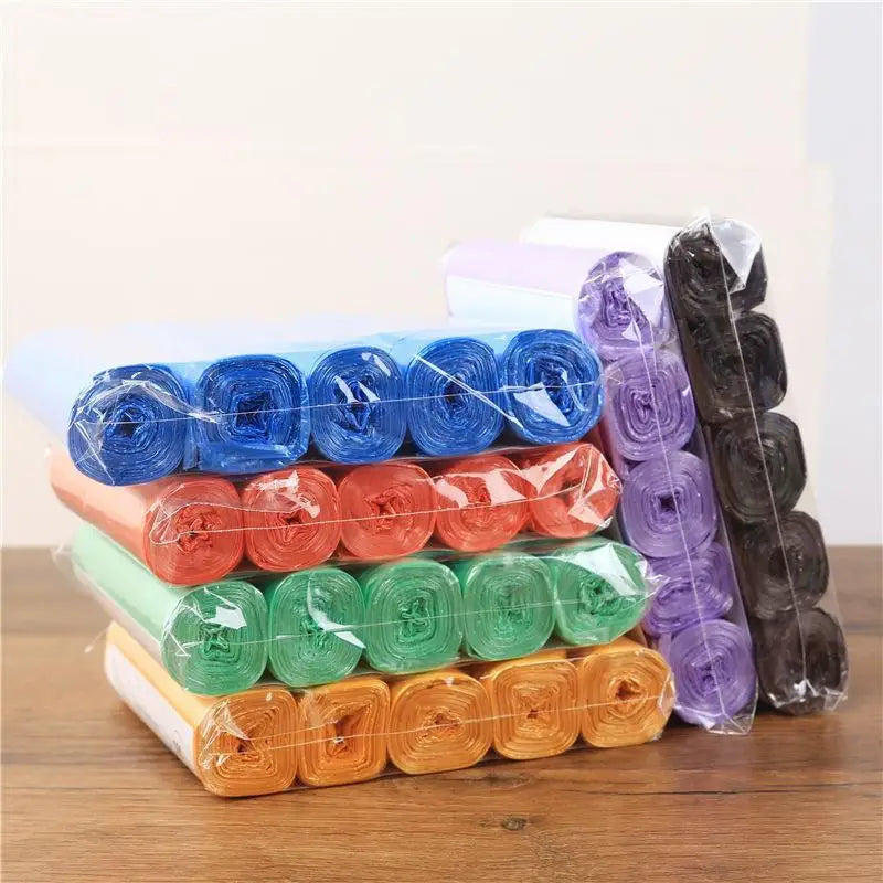 Disposable Garbage Bags 60Pcs Set - Durable Kitchen Waste Trash Pouches