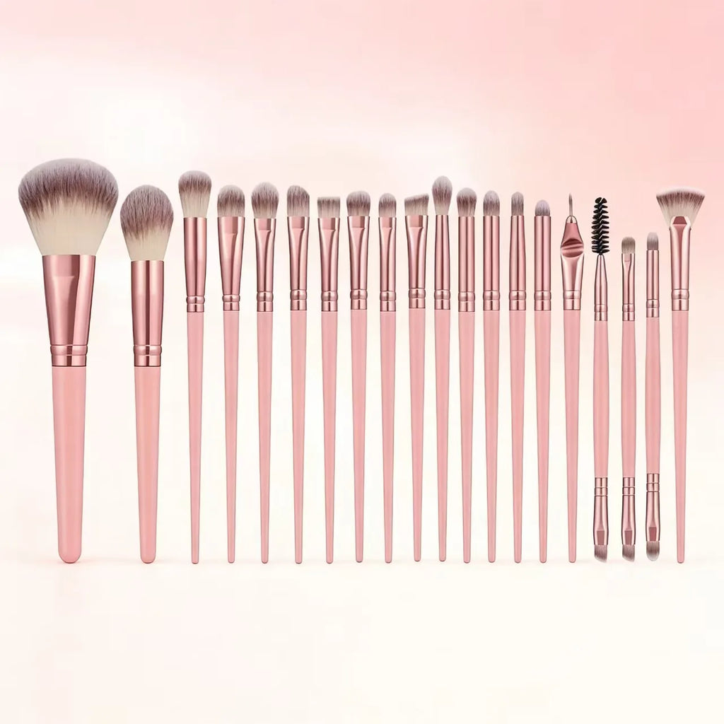 8pcs Makeup Brush Kit with Synthetic Hair - Foundation, Blush, Eyeshadow & More