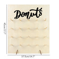 DIY Wooden Donut Wall Rustic Wedding Party Decor for Events