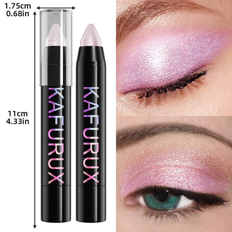 25 Colors Waterproof Glitter Eyeshadow & Eyeliner Pencil Set - Long-Lasting Makeup Tool