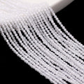2MM Natural Stone Zircon Faceted Round Loose Beads for Jewelry Making - 200pcs