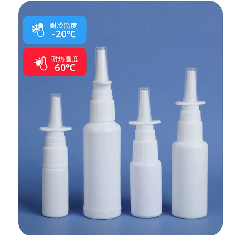 Refillable Nasal Spray Bottles 10ml 20ml 30ml 50ml - Reusable Mist Pump Set