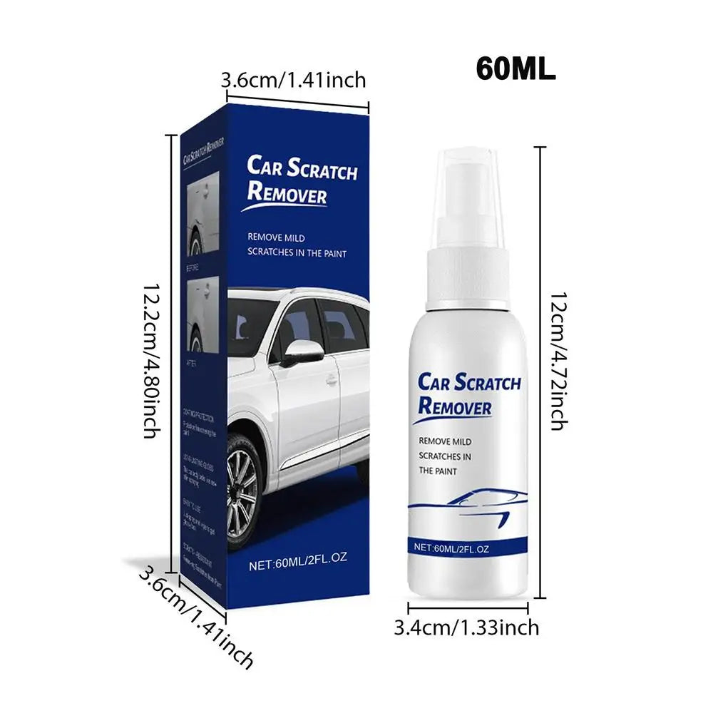 Car Scratch Remover Spray 60ml - Automotive Paint Polish & Surface Protector