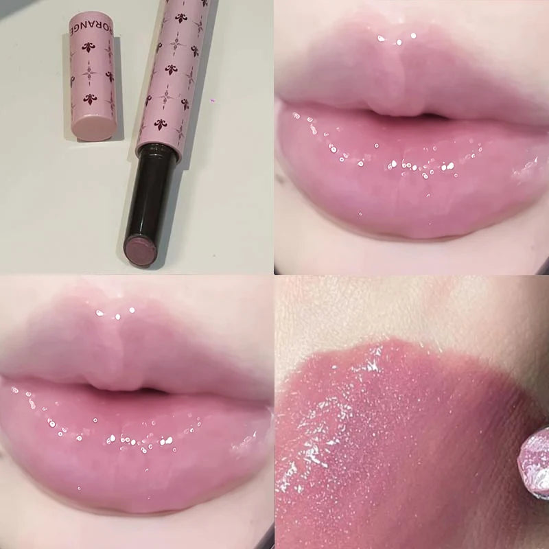 Water Light Mirror Lip Gloss Hydrating Lipstick with Shine & Moisturizing Effect