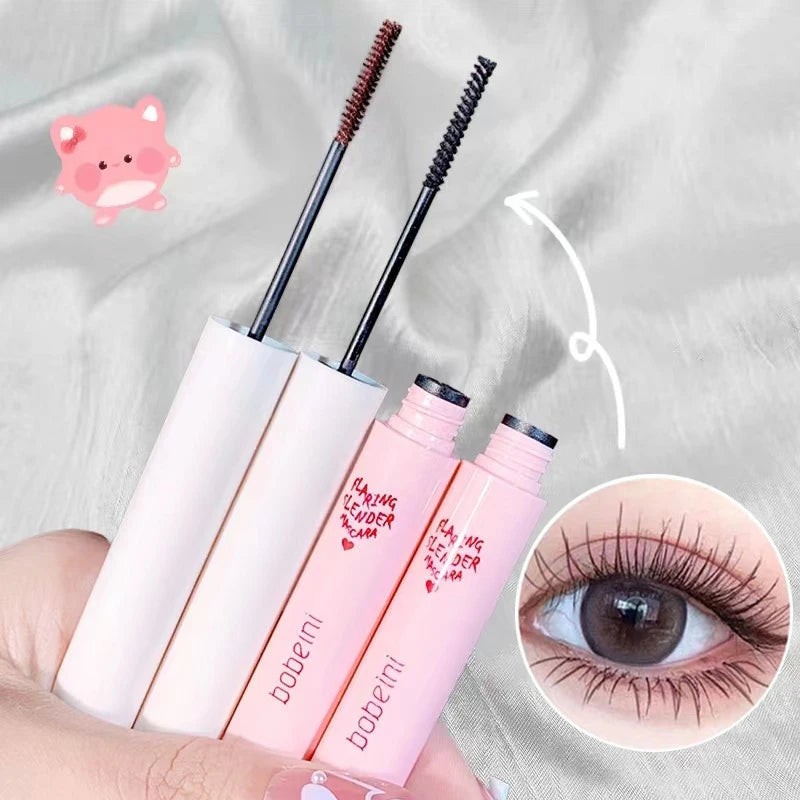 Waterproof Lengthening Mascara with Silk Fibers - Fast Dry, Curl & Define