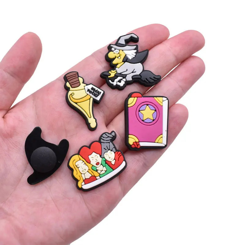 Halloween Witch Shoe Charms Pin for Crocs DIY Shoe Decor Party Gifts