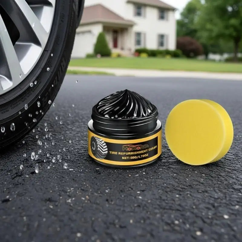 Car Tire Coating Wax 50g Long-Lasting Shine & Protection for Rubber Parts