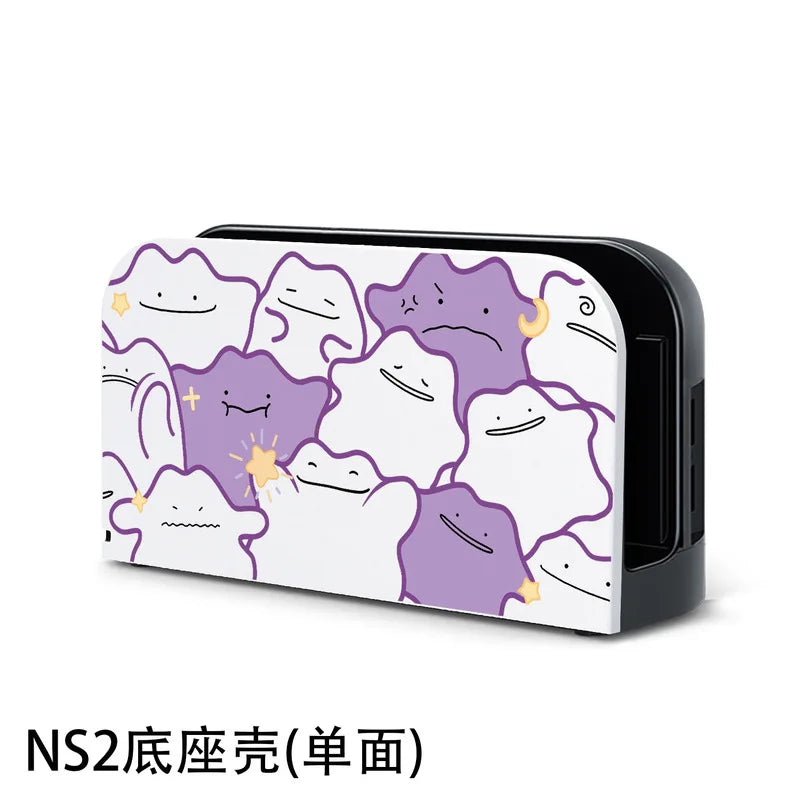 Pokemon Switch 2 Protective Case with Ditto Pikachu Pattern for Nintendo Switch 2 Console
